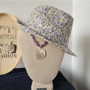 Chic Fedora Women’s Purple Floral Spring Hat